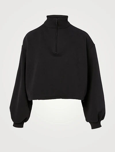 Jimmy Cropped Zip Sweatshirt