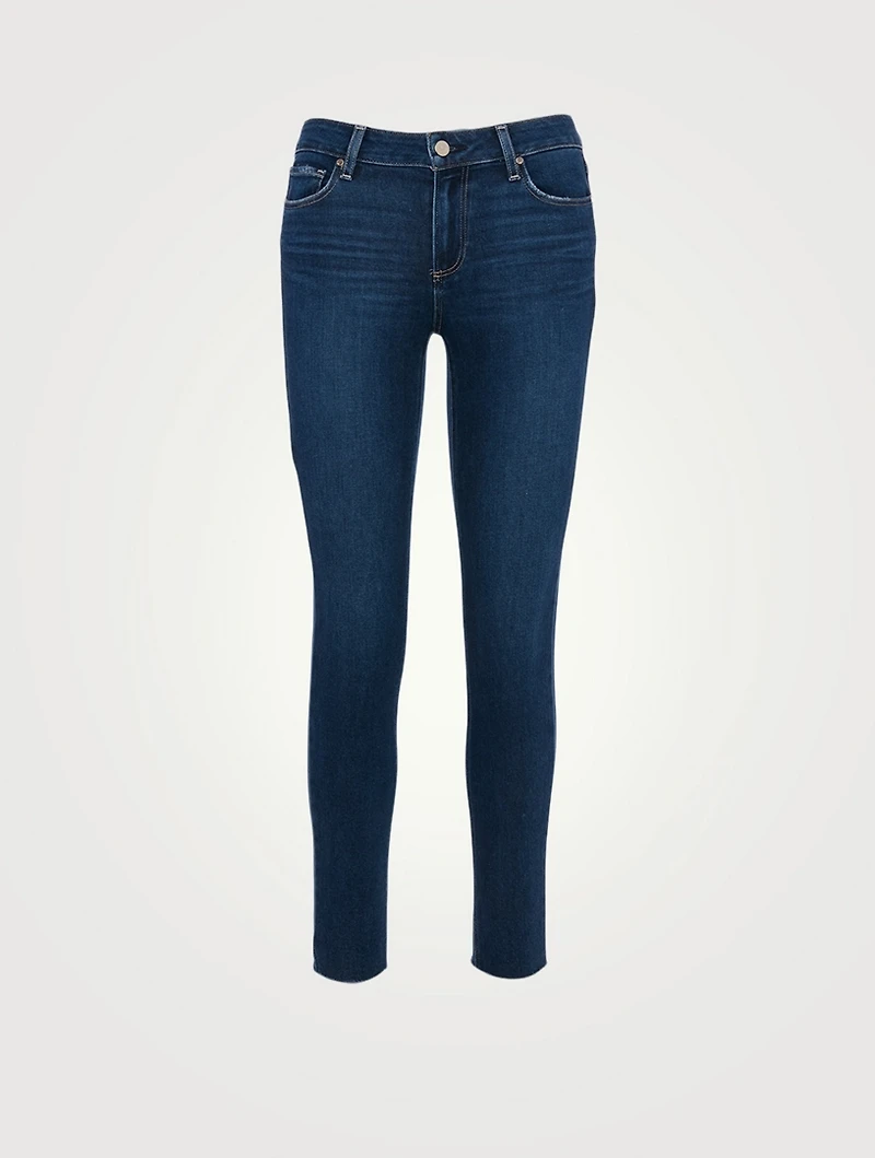 Verdugo Skinny Ankle Jeans With Raw Hem