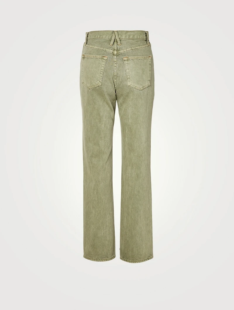 London High-Waisted Straight Jeans