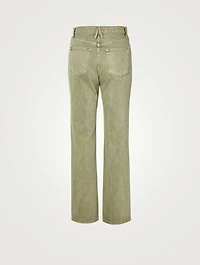London High-Waisted Straight Jeans