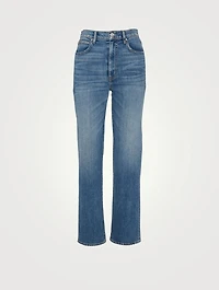 London High-Waisted Straight Jeans