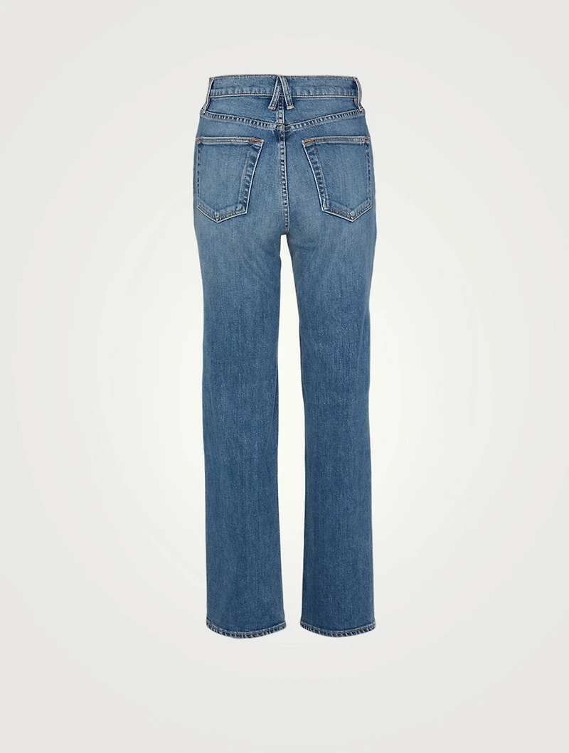 London High-Waisted Straight Jeans
