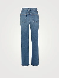 London High-Waisted Straight Jeans