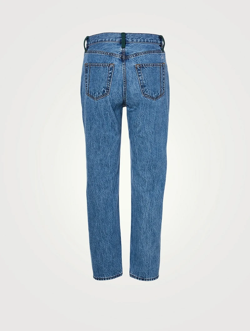 Pine Tate High-Waisted Straight Jeans