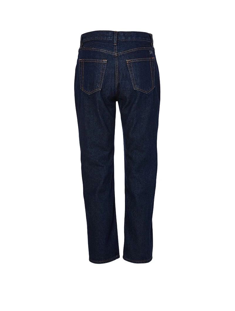 Tate Crop High-Waisted Straight Jeans