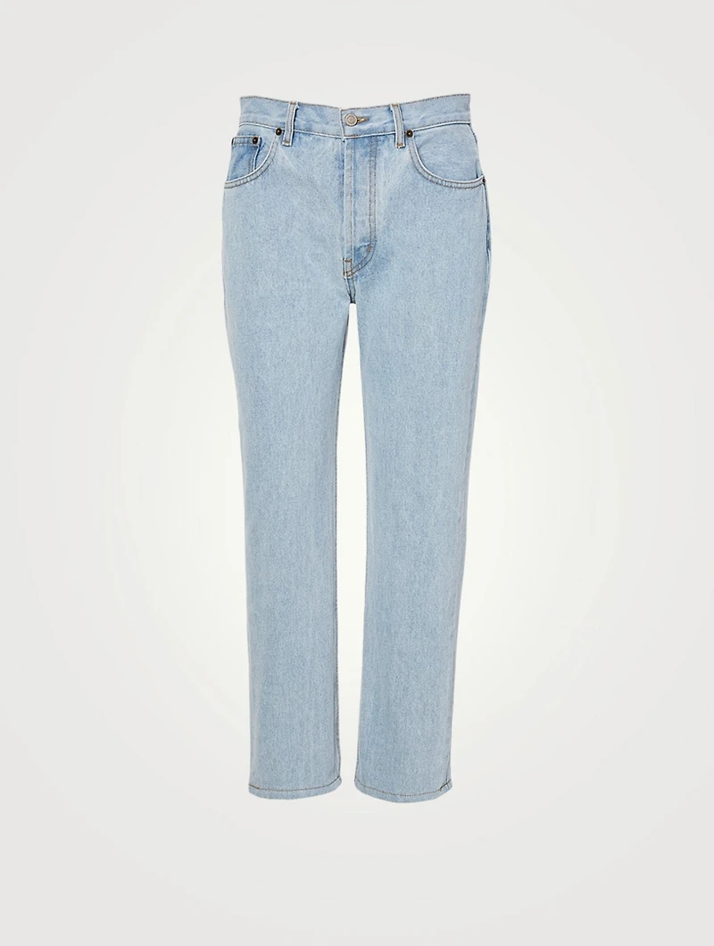 Shibori Tate High-Waisted Straight Jeans