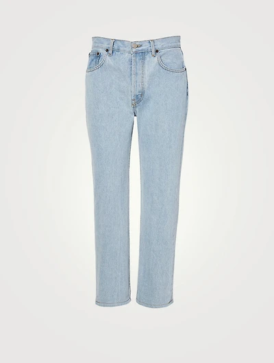 Shibori Tate High-Waisted Straight Jeans