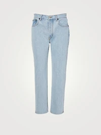 Shibori Tate High-Waisted Straight Jeans
