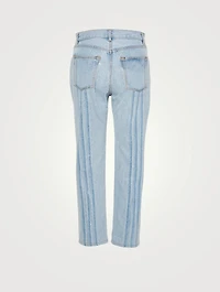 Shibori Tate High-Waisted Straight Jeans