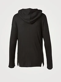Ribbed Knit Hoodie