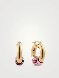 Small Miami 18K Goldplated Hoop Earrings