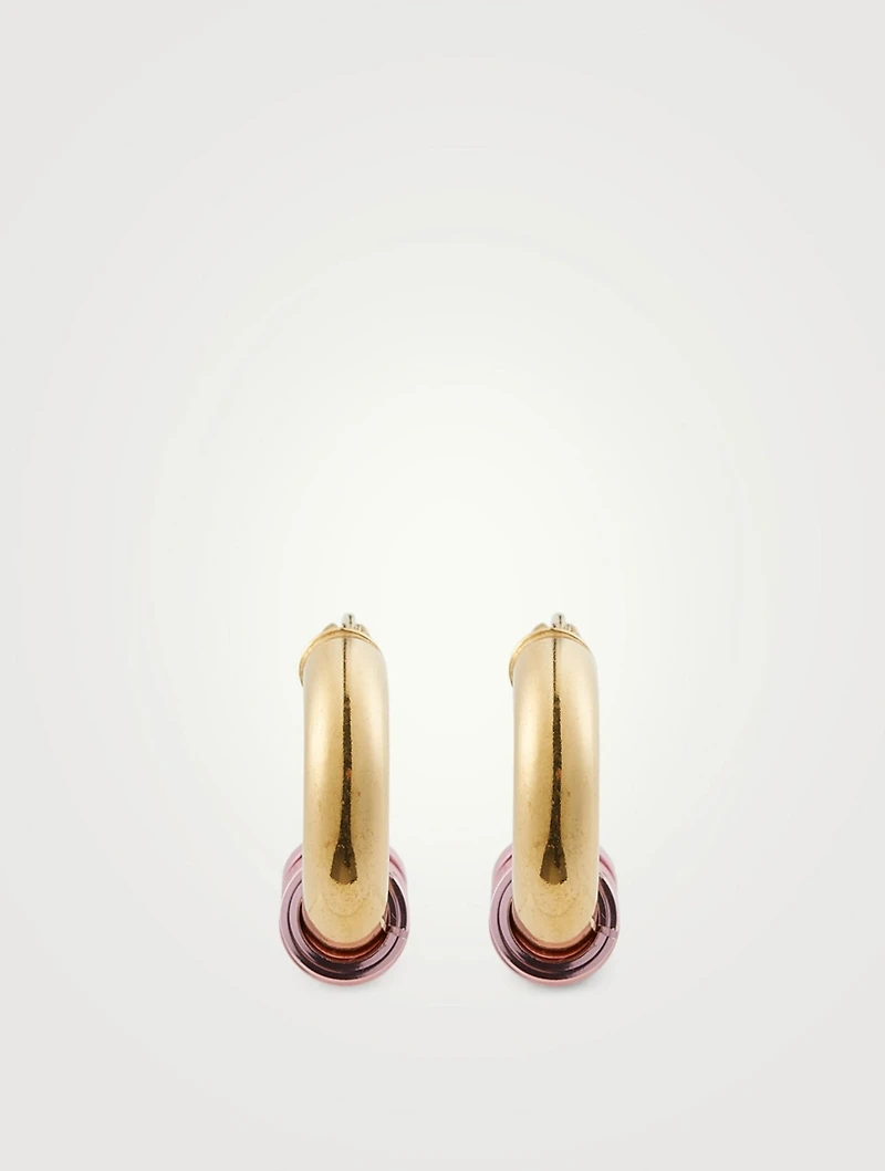 Small Miami 18K Goldplated Hoop Earrings