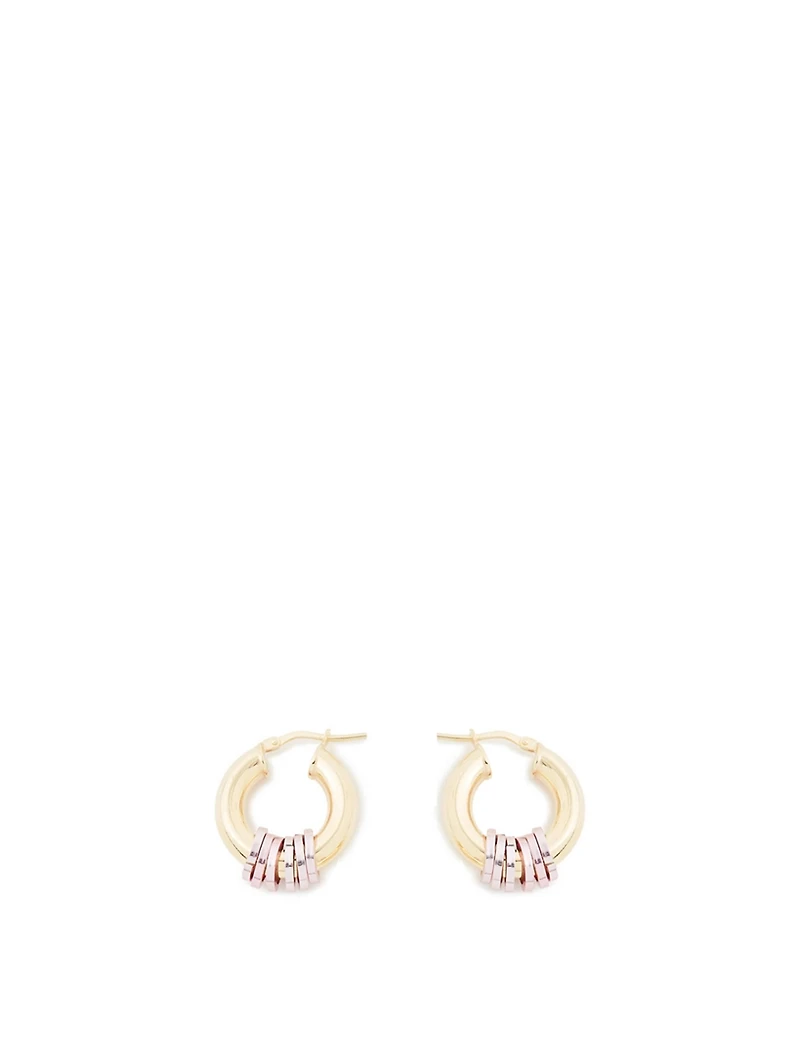 Small Miami 18K Goldplated Hoop Earrings