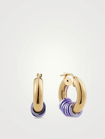 Small Miami 18K Goldplated Hoop Earrings