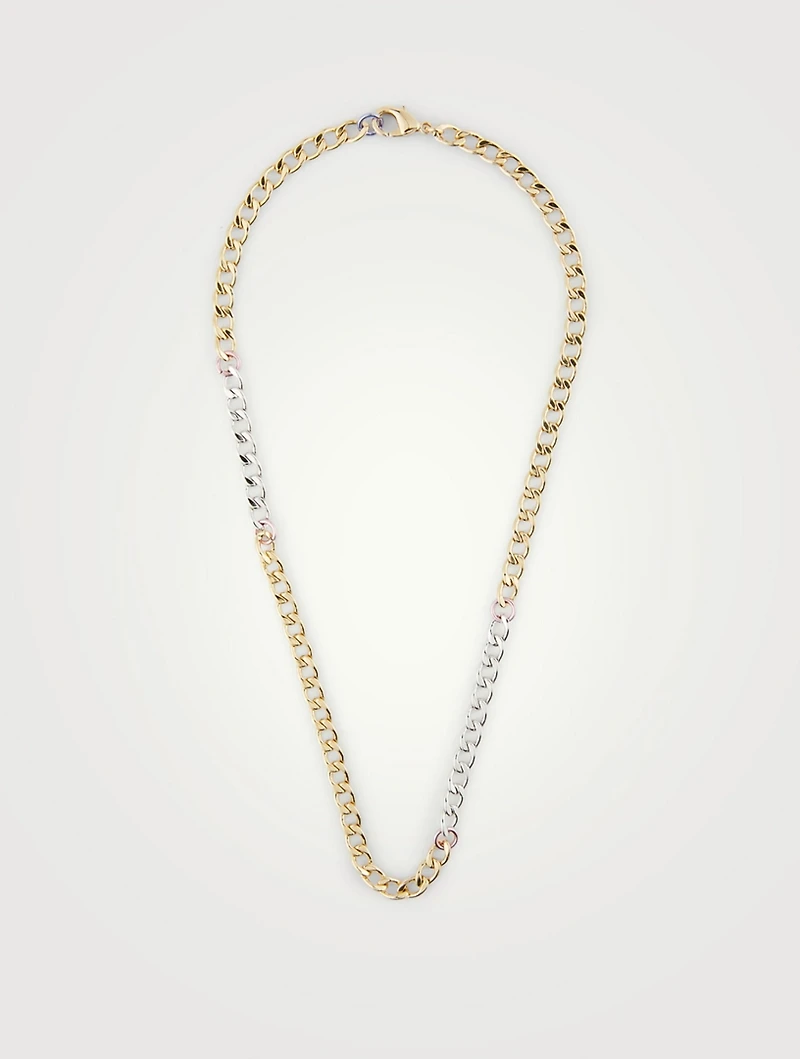 Two-Tone Disco Necklace