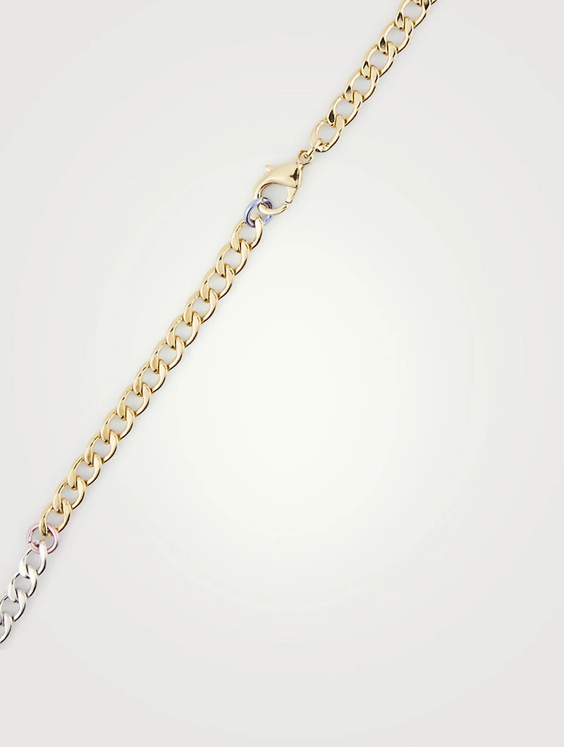 Two-Tone Disco Necklace