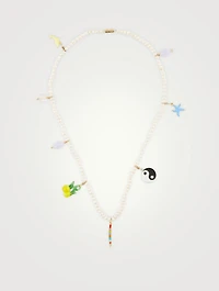 Love Parade Pearl Charm Necklace