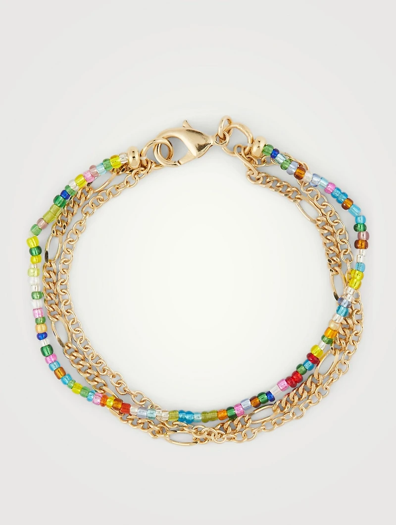 18K Goldplated Layered Friendship Bracelet
