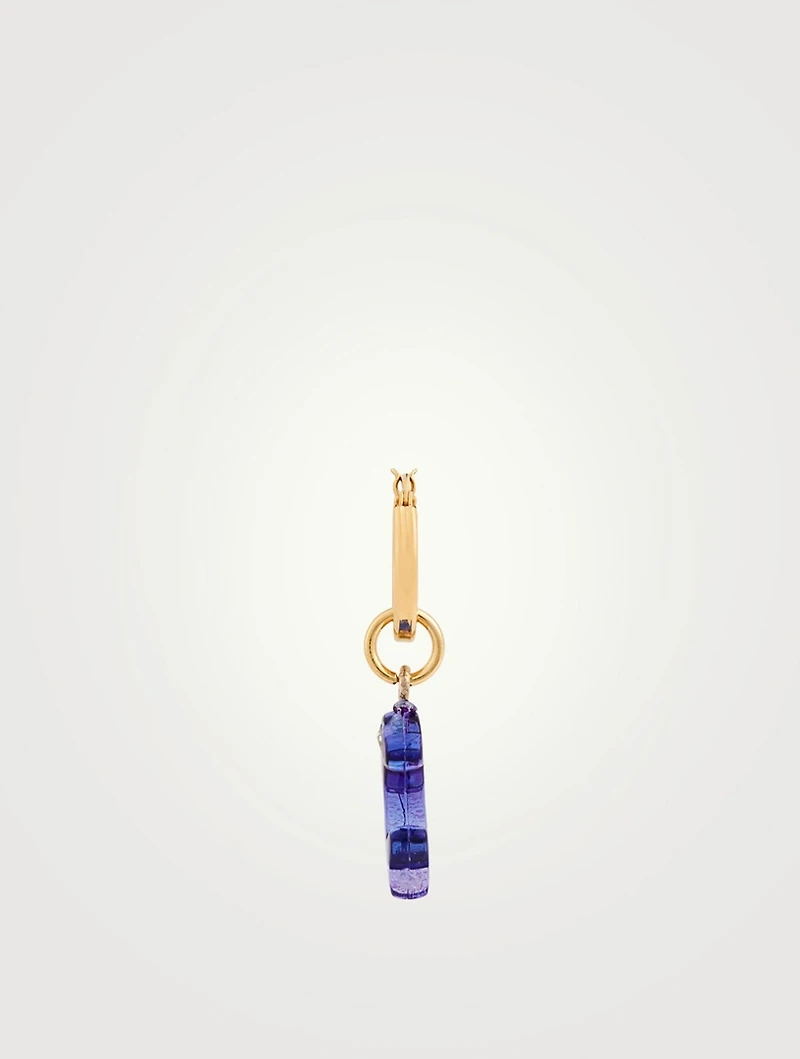 Delfin 18K Goldplated Huggie Hoop Earring