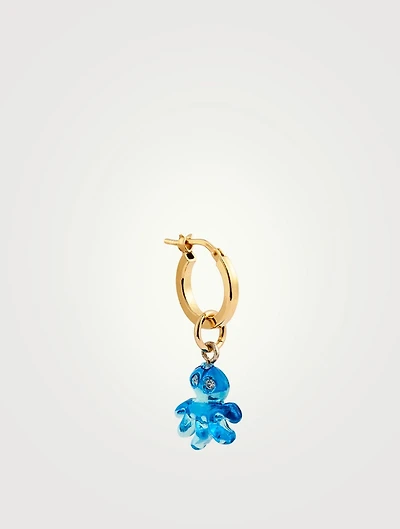 Pulpo 18K Goldplated Huggie Hoop Earring