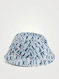 Haley Denim Bucket Hat In Tie Dye