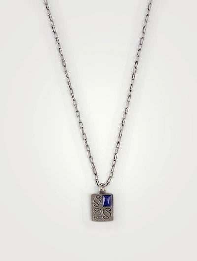 Ara Silver Pendant Necklace With Lapis Lazuli
