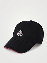 Gabardine Baseball Cap With Logo