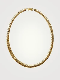Piatta 14K Gold Plated Chain Necklace