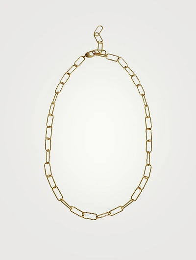 Rosa 14K Gold Plated Chain Necklace