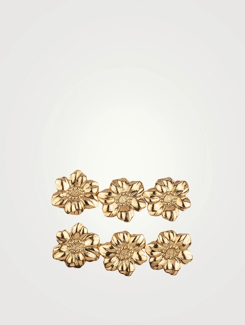 Carson Golplated Flower Bobby Pins
