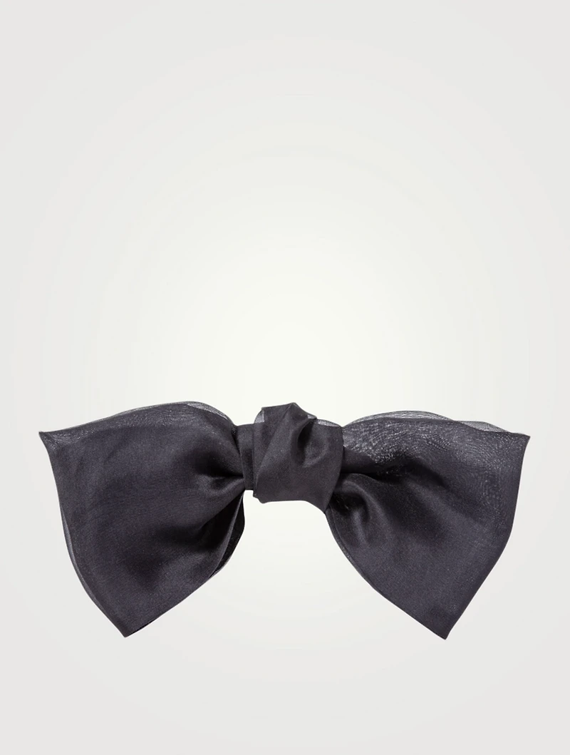 Silk Organza Bow Barrette