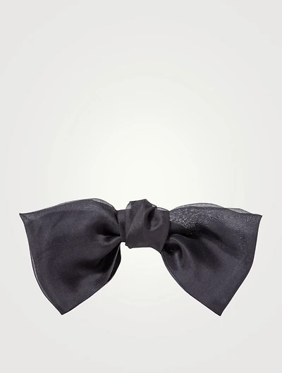 Silk Organza Bow Barrette