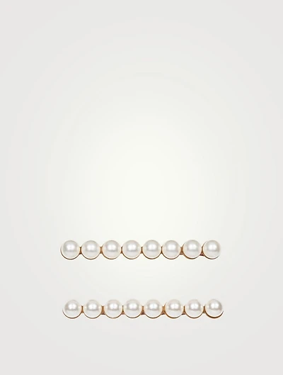 Gracie Swarovski Pearl Bobby Pins