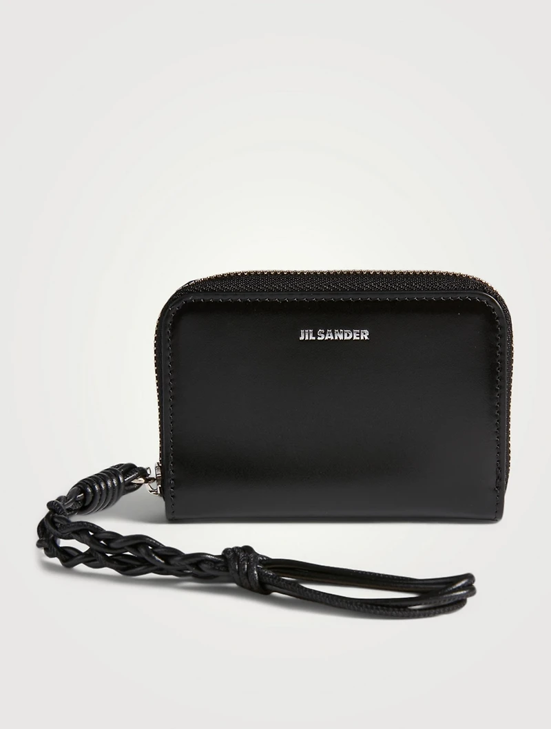 Small Leather Zip-Around Wallet