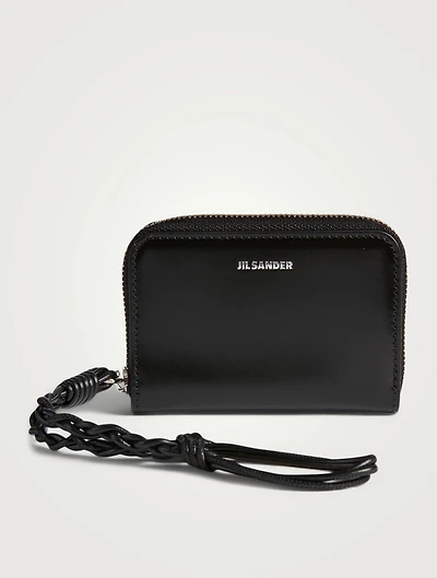 Small Leather Zip-Around Wallet