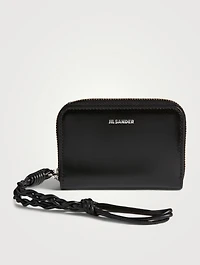 Small Leather Zip-Around Wallet