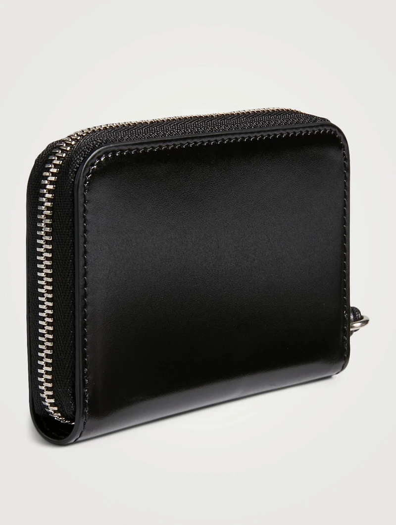 Small Leather Zip-Around Wallet