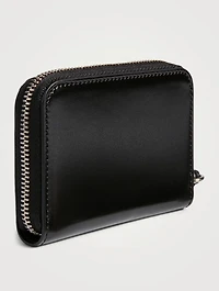 Small Leather Zip-Around Wallet