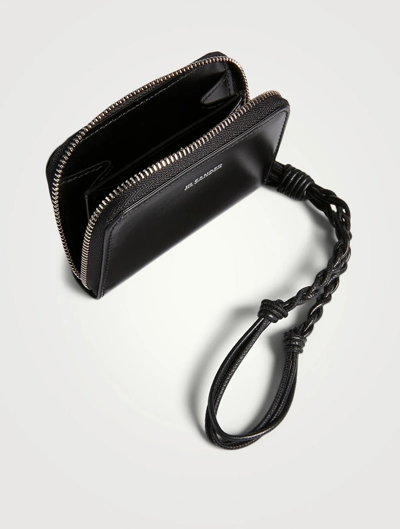Small Leather Zip-Around Wallet