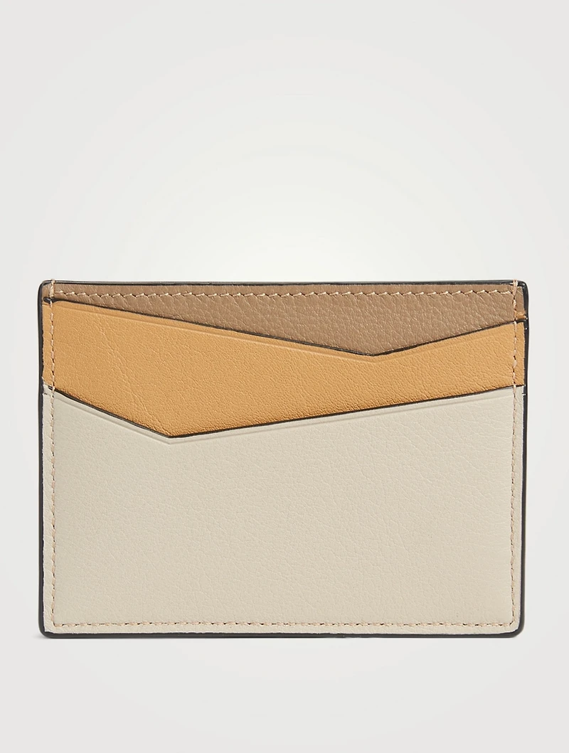 Puzzle Leather Card Holder
