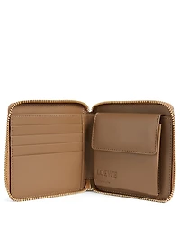 Puzzle Leather Square Zip Wallet