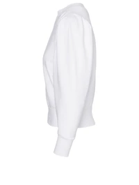 Cotton Shirred Sweatshirt