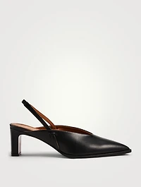 Capoiale Leather Slingback Pumps