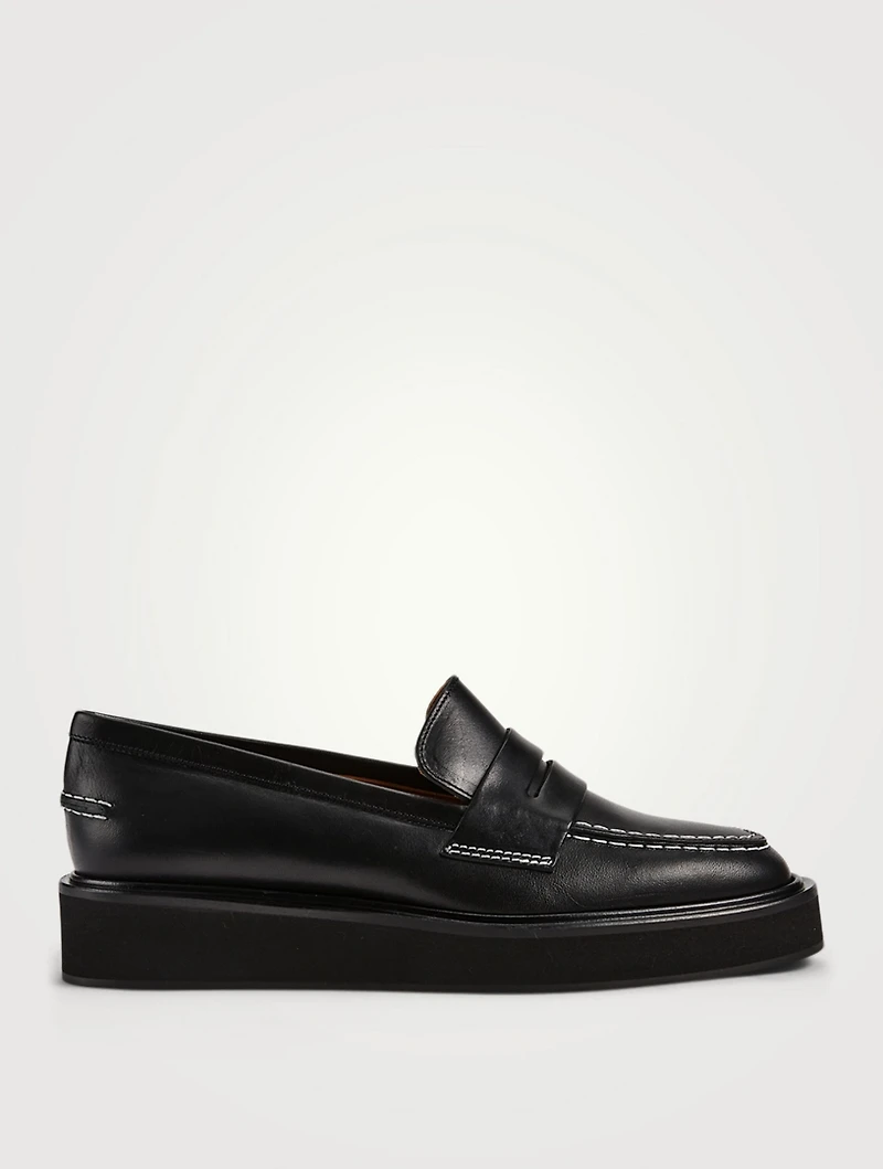 Monsano Leather Flatform Loafers