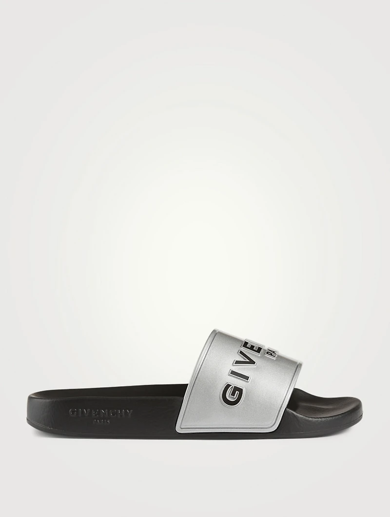 Rubber Logo Slide Sandals
