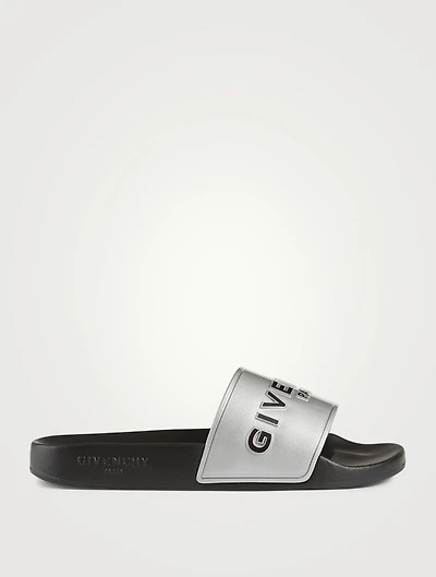 Rubber Logo Slide Sandals
