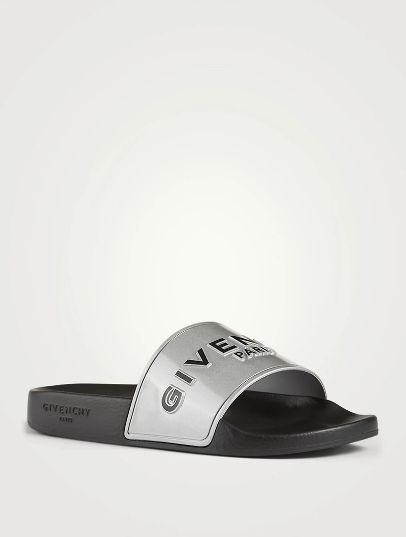 Rubber Logo Slide Sandals