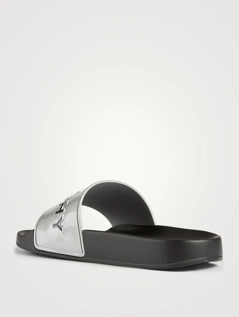 Rubber Logo Slide Sandals