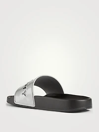 Rubber Logo Slide Sandals