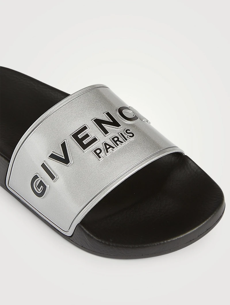 Rubber Logo Slide Sandals
